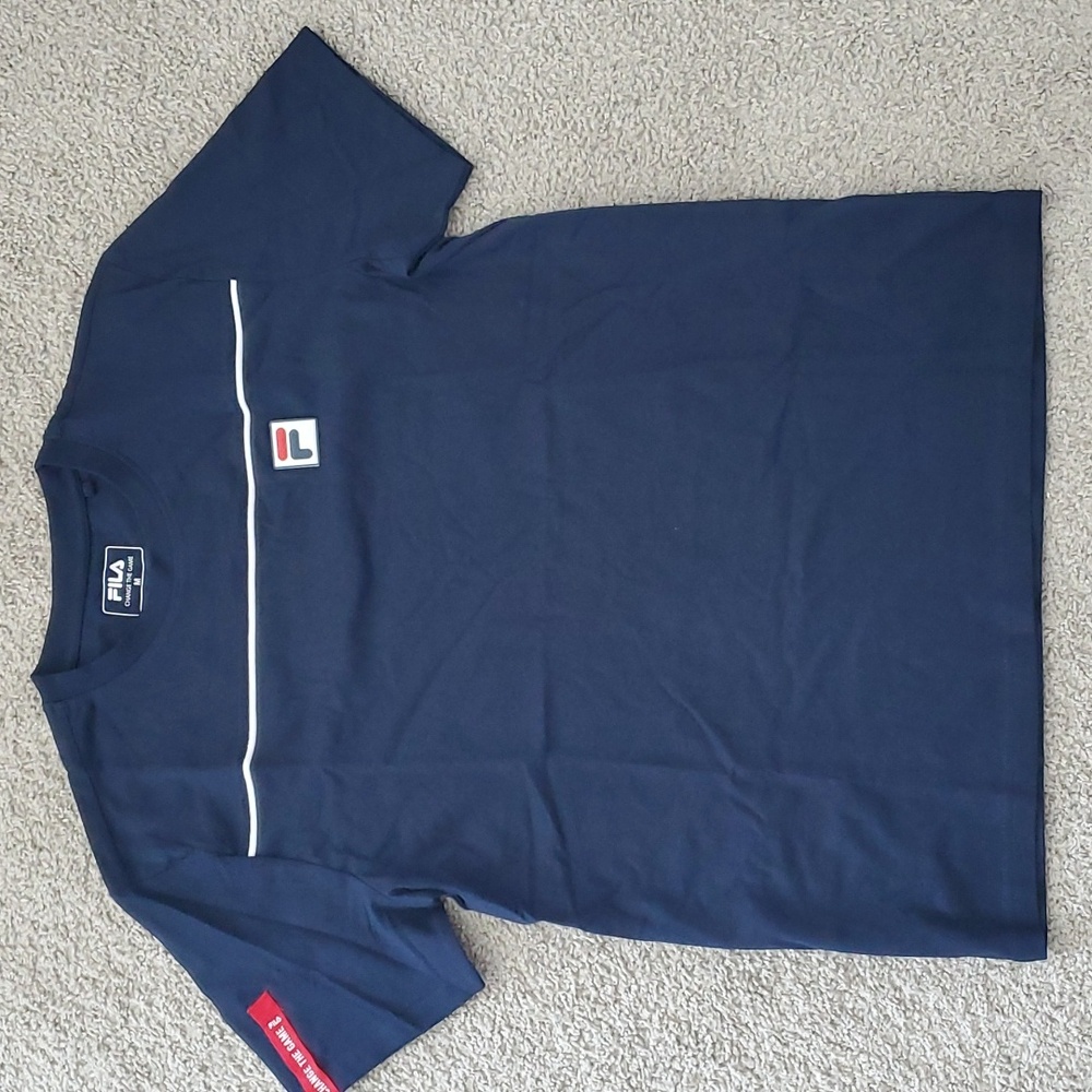 Mens FILA navy shirt